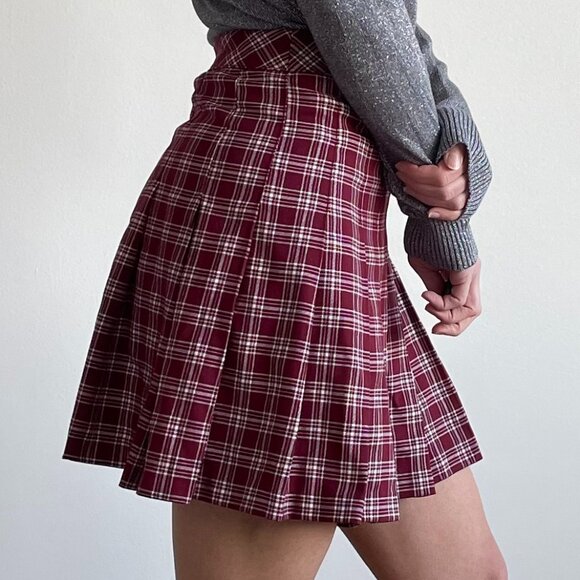 Divided By H&M - Plaid Pleated Mini Skirt - Picture 10 of 15